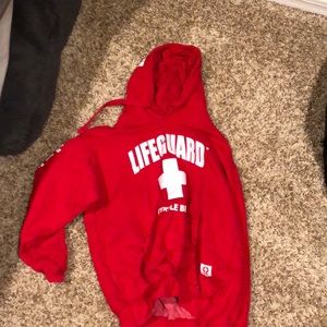 A lifeguard sweatshirt